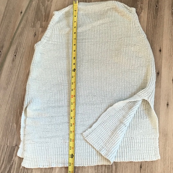 J. Crew knitted vest, uneven hem, light light pistachio/ S - Picture 7 of 7
